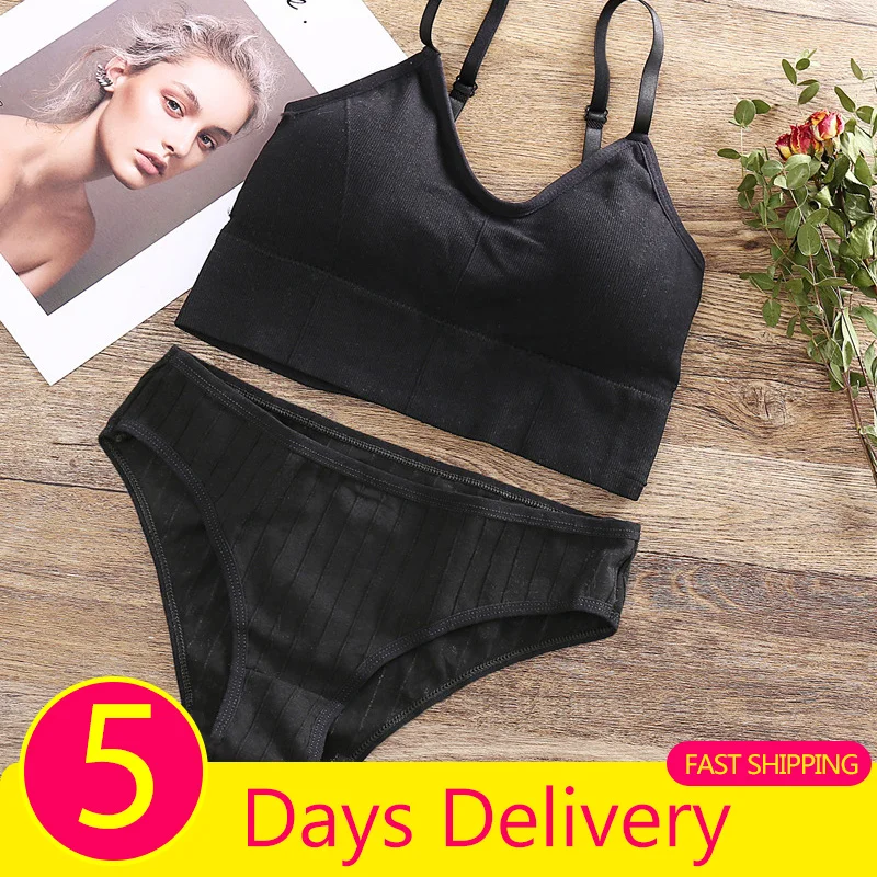 Женские хлопковые трусики FINETOO трусики-Бралетт из хлопка 3 шт. пикантный