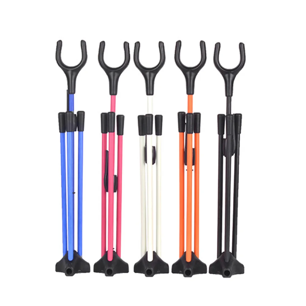 

Archery Bow Stands Recurve Bows Holder Bow Stand Rack Carbon Fiber Universal 5 Color Portable Lightweight Hunting Shooting Tool