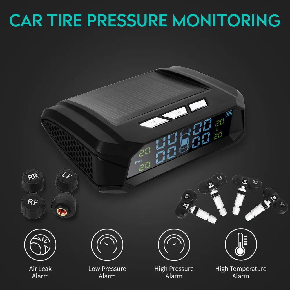 Автомобильный контроль давления в шинах USB TPMS 4 шт. датчик система мониторинга
