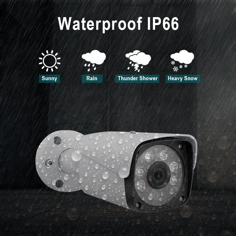 POE 2-мегапиксельная ip-камера наружная поддерживает водонепроницаемую ночную
