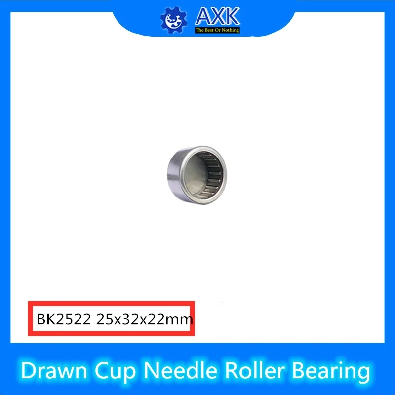 

BK2522 Needle Bearings 25*32*22 mm ( 5 Pc ) Drawn Cup Needle Roller Bearing BK253222 Caged Closed ONE End