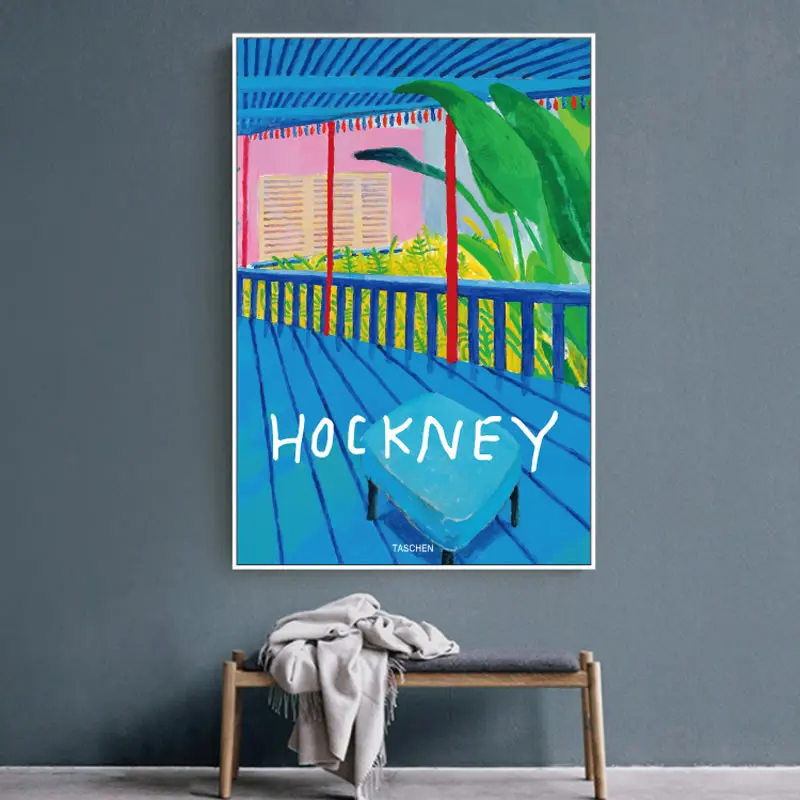 David Hockney Taschen Современная масляная живопись Bstract красочная Картина на холсте