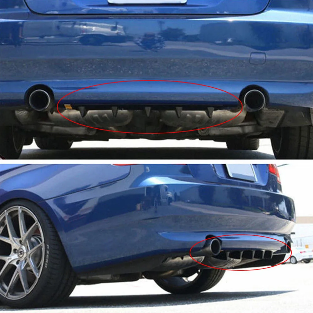 Углерода скороговоркой плавник акулы Стиль задний бампер 3D наклейки в виде акул