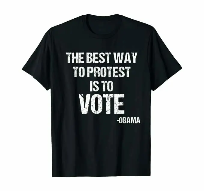 Футболка с голосовым голосованием Цитата Обамы 2020 футболка на общую ночь лучший