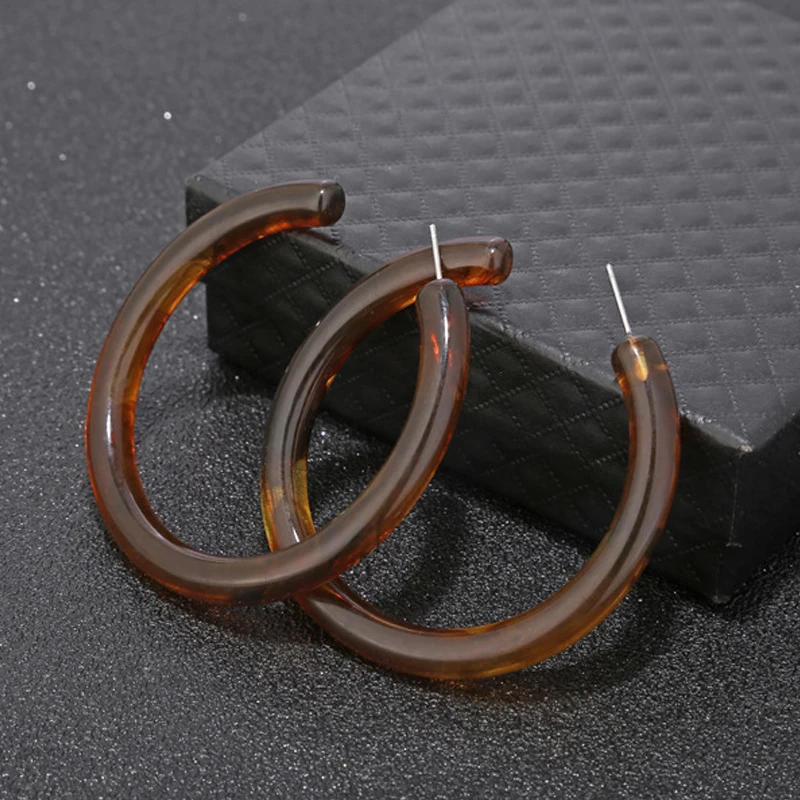 Большие серьги кольца M & G для женщин круглые большие модные из искусственной