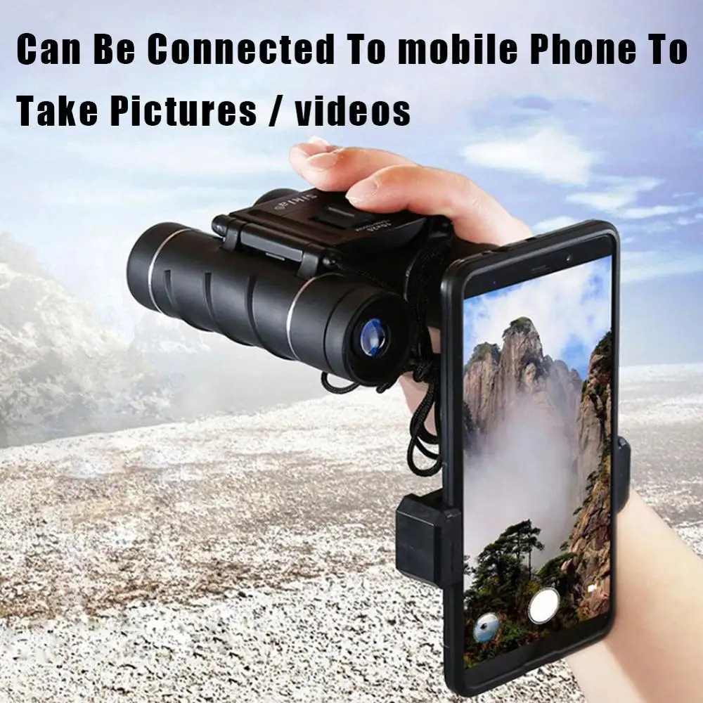 40x22 HD мощный бинокль 2000 м дальность складной мини монокуляр телескоп FMC оптика для