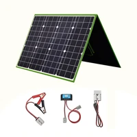 100w portable solar panel charging kits waterproof energy solar cell charger for battery camping car