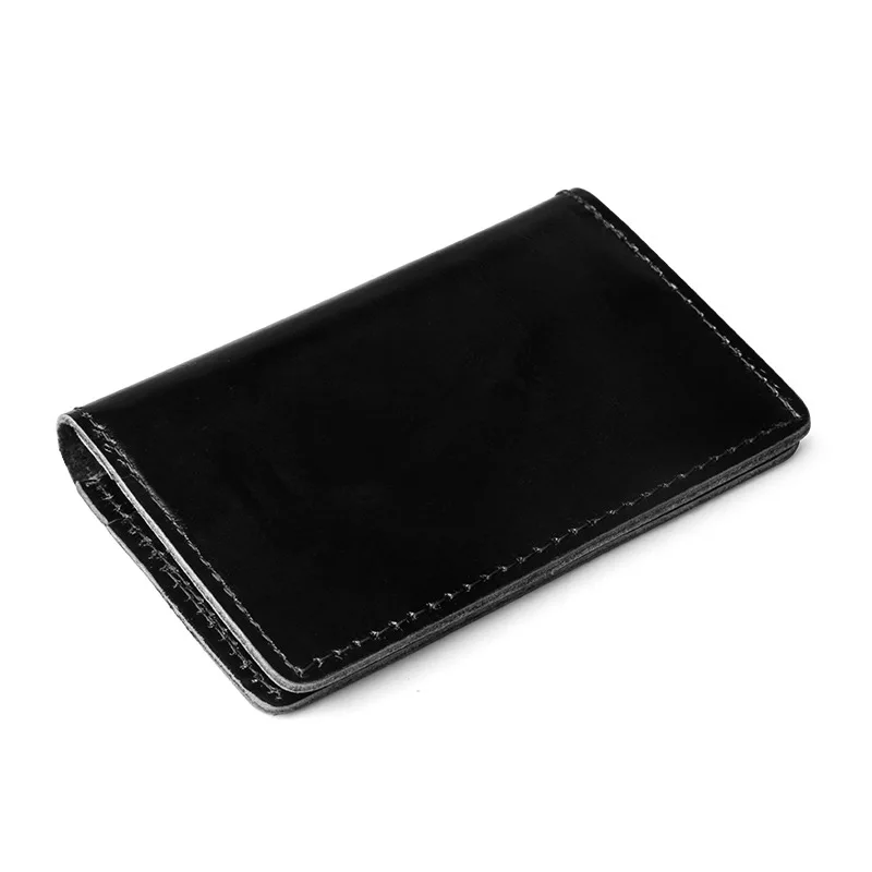 Мужской винтажный кошелек из натуральной кожи тонкий маленький с отделением для