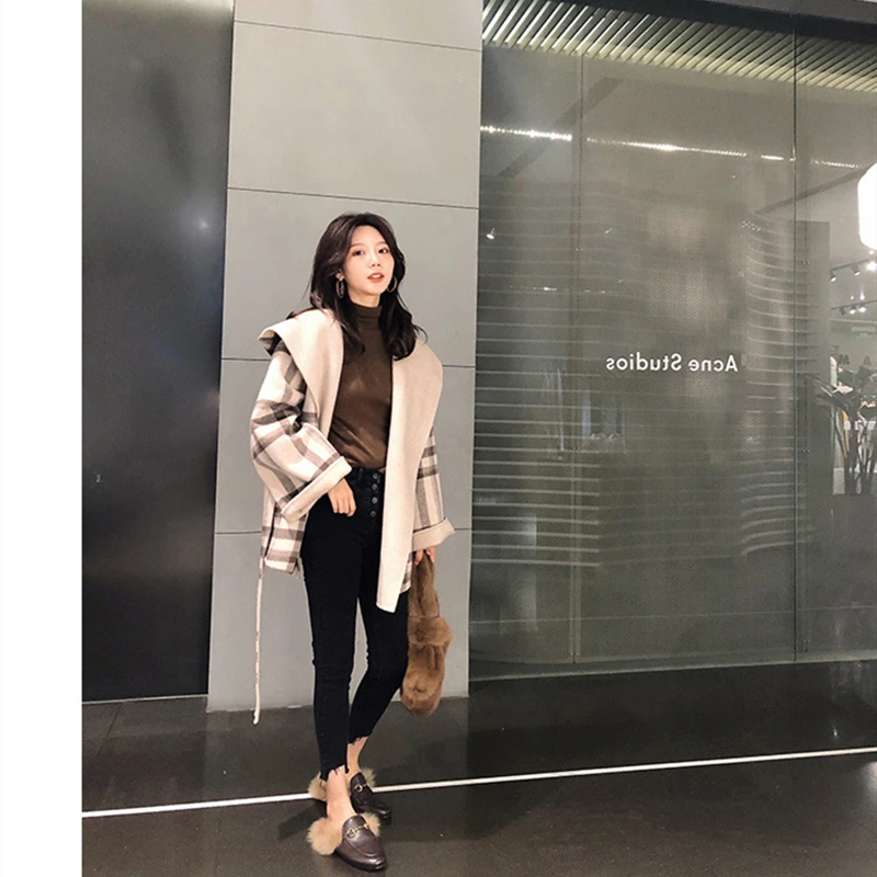 

2020New Temperament Sweater Jacket Women Cardigan Spring Solid Color Long Sleeve Thicken Warm Loose Diamond Sweater