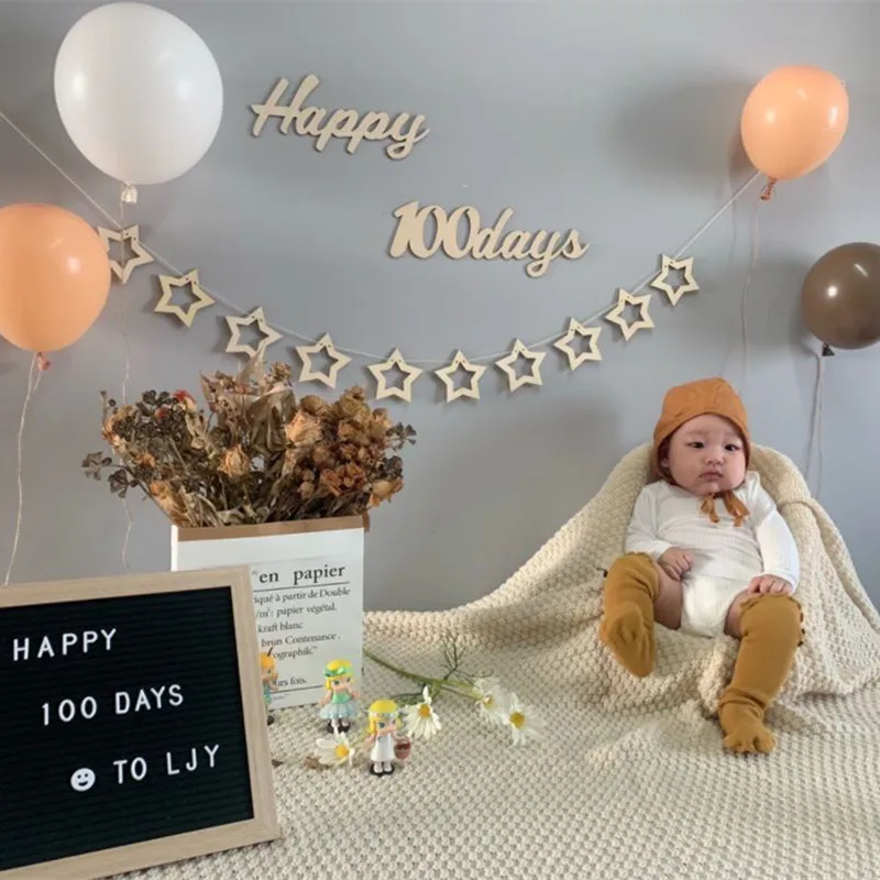 Деревянные поделки с цифрами 0-9 баннер на день рождения Фотофон Настенный декор