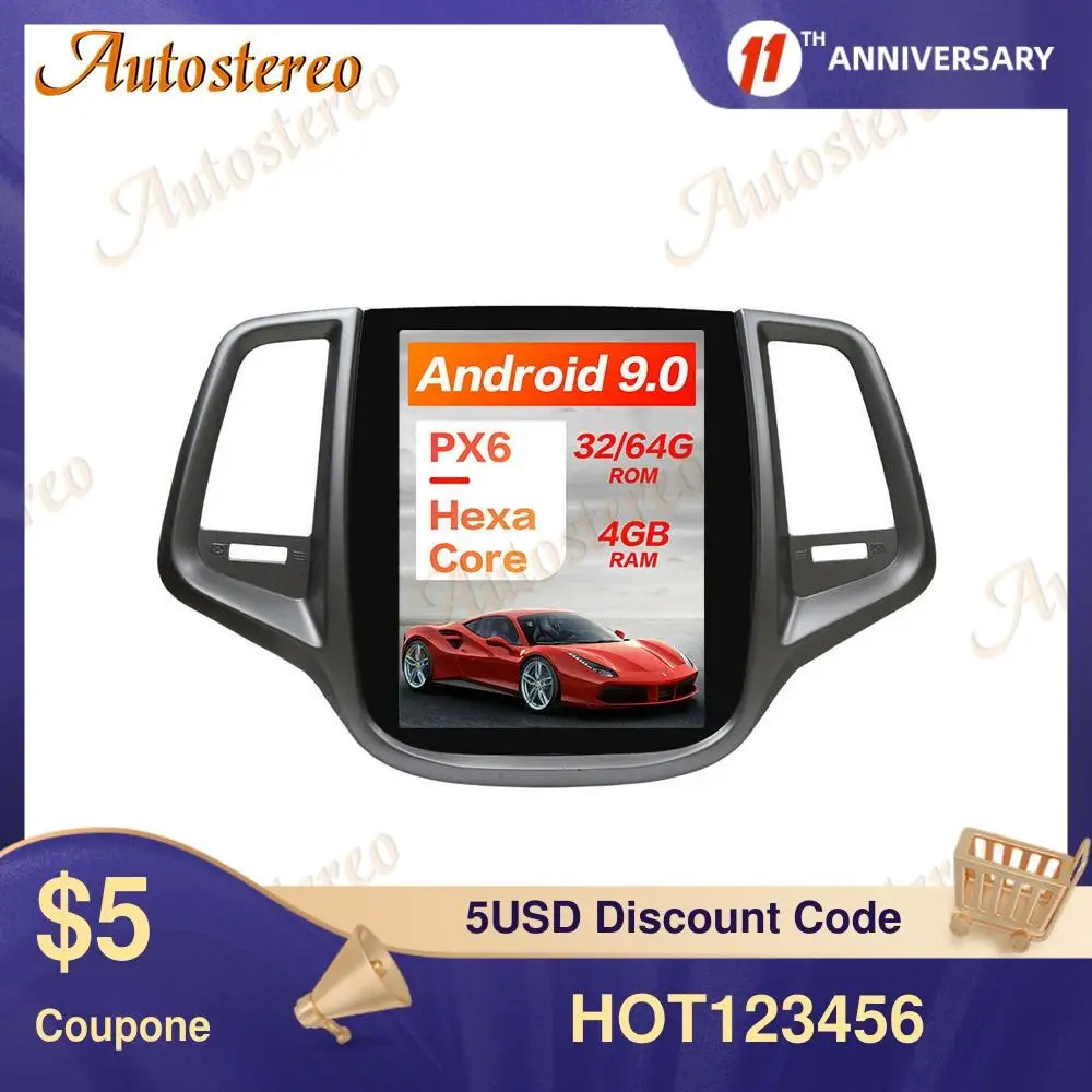 

Tesla Style Android 9.0 6Core Car Player GPS Navigation For Changan EADO 2012-2015 Stereo Headunit Multimedia Player Auto Radio