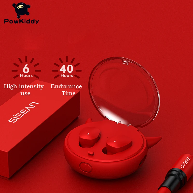 

Powkiddy i-10 TWS Fingerprint Touch 5.0 Bluetooth Earphones Wireless Earphone HD Stereo Earbuds Smart Noise Canceling Headphone