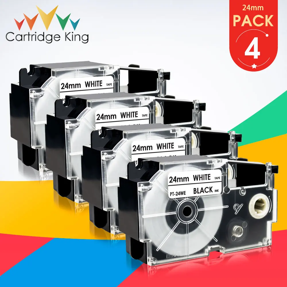 4PK черная и белая 18 мм XR 24X XR24X Совместимость запечатанных лент для 24WE объектива с