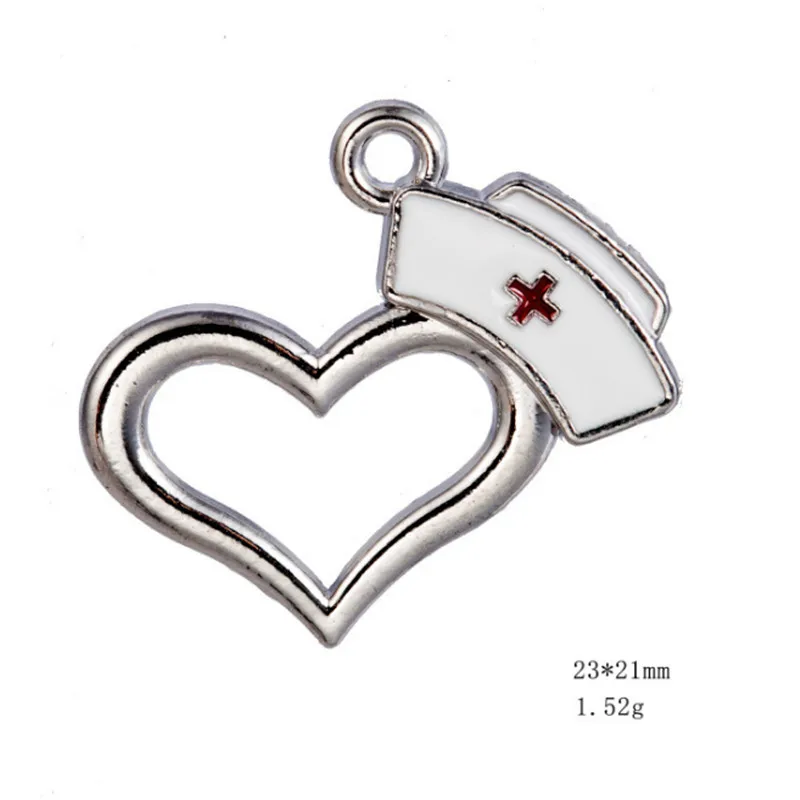 

Nurses Hat Cap Doctor Charm Pendants Jewelry Making Finding DIY Bracelet Necklace Earring Accessories Handmade Tools 3pcs