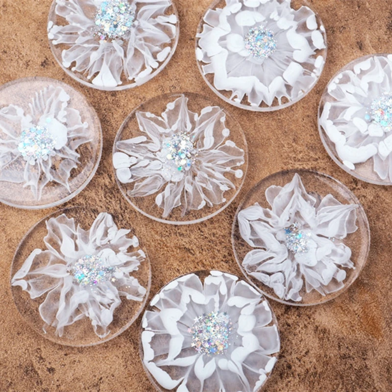 

Round Resin Coaster Mold Sets of 5Pack,Silicone Coaster Storage Box Mold,Coaster Molds for Resin Casting,Cups Mats