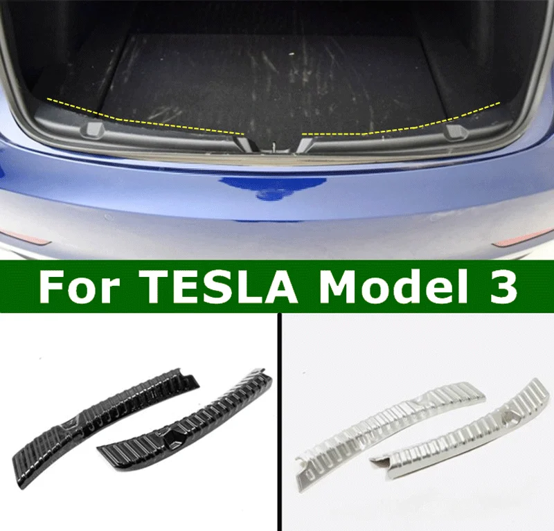 Аксессуары для Tesla Model 3 2018 2019 внутренняя накладка на задний багажник из