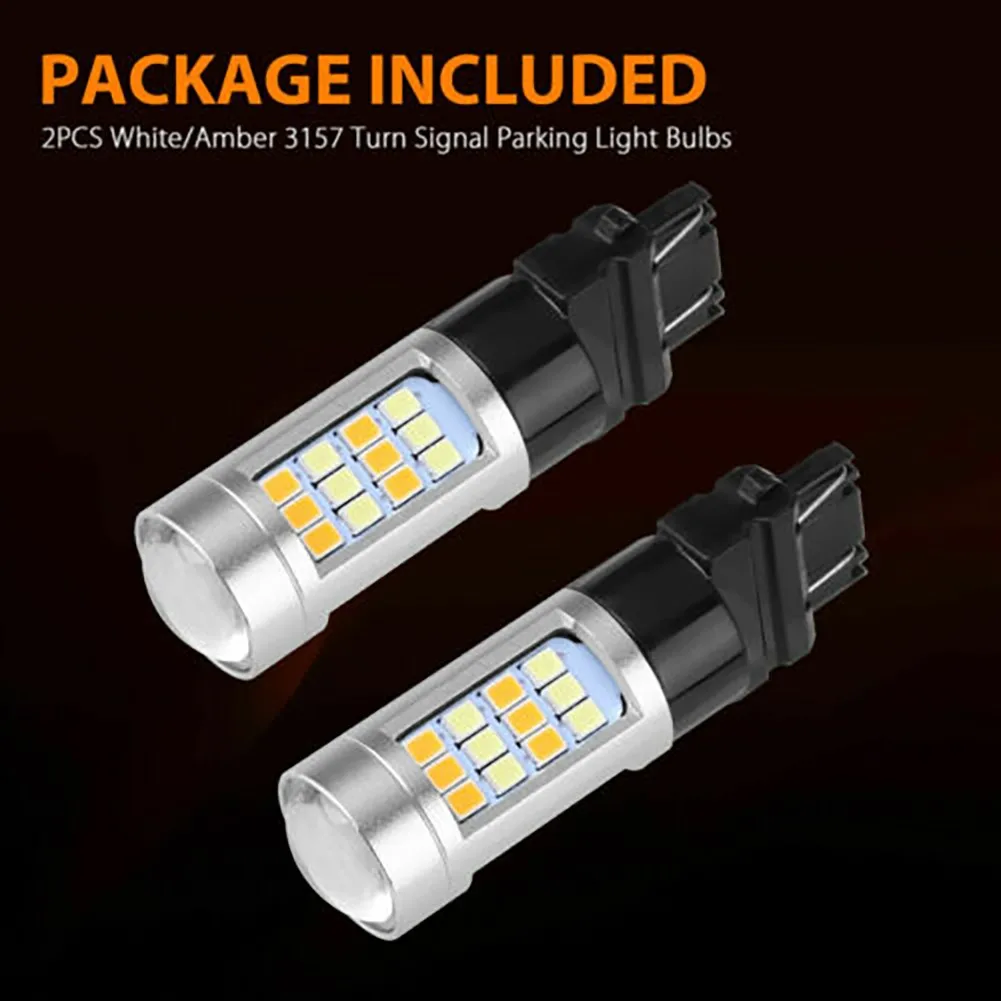

Error Free Bulb Parking Light White/Amber 21W DC 12V Daytime Running Lights