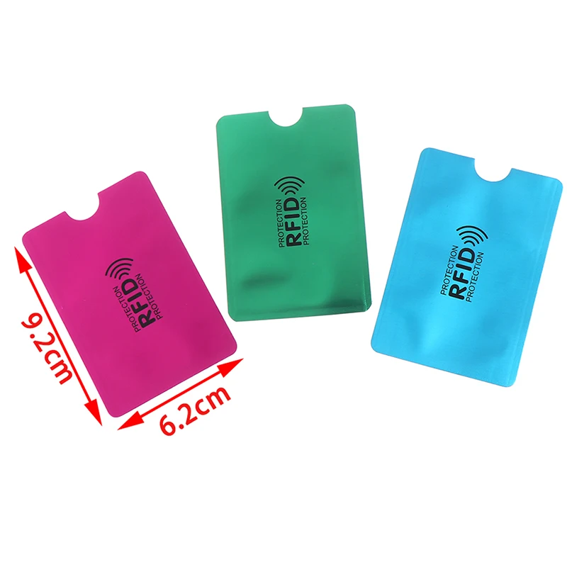 

Anti Rfid Card Holder NFC Blocking Reader Lock Id Bank Card Holder Student Cute ID Cards Wallet Passport Protector Aluminium