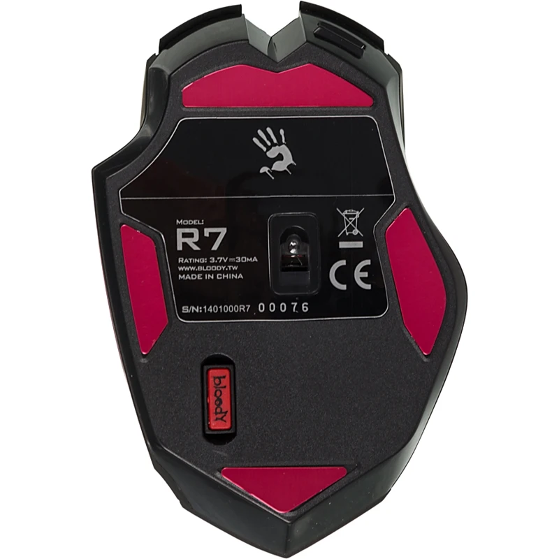 Мышь A4 Bloody R7/R70 черный оптическая (4000dpi) беспроводная USB2.0 игровая (7but)|Мыши| |
