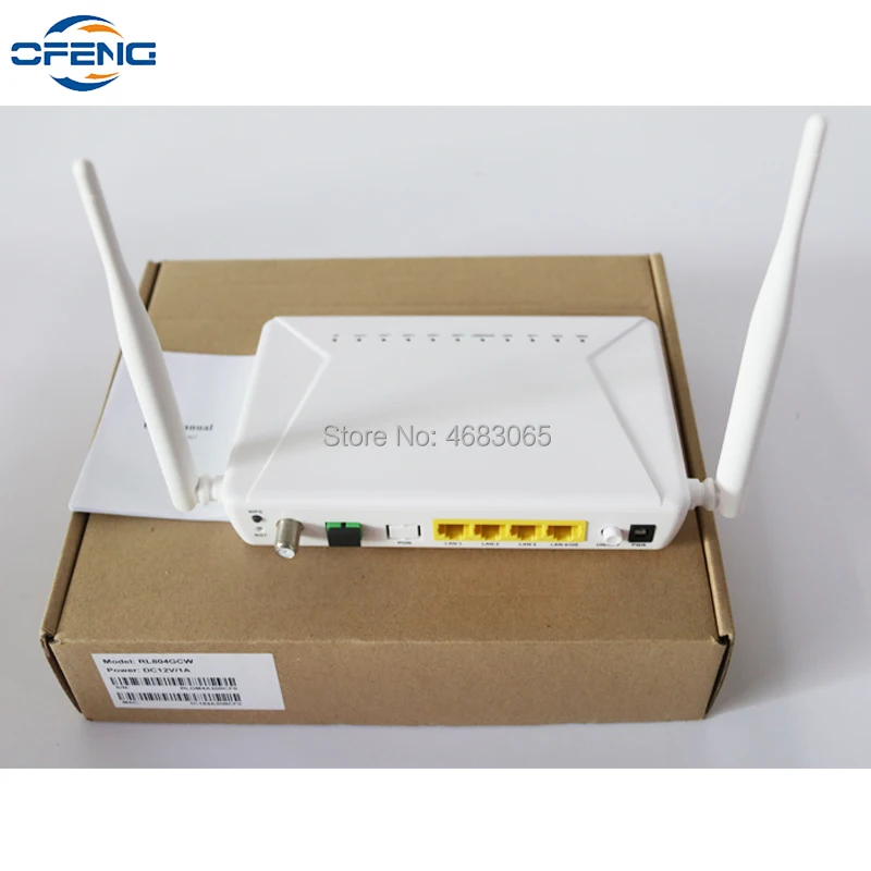 

ONT ONU GPON RL804GCW ONU ONT с 1GE + 3FE + WIFI + CATV + WDM порт применяется к FTTH модемам, терминальная английская версия