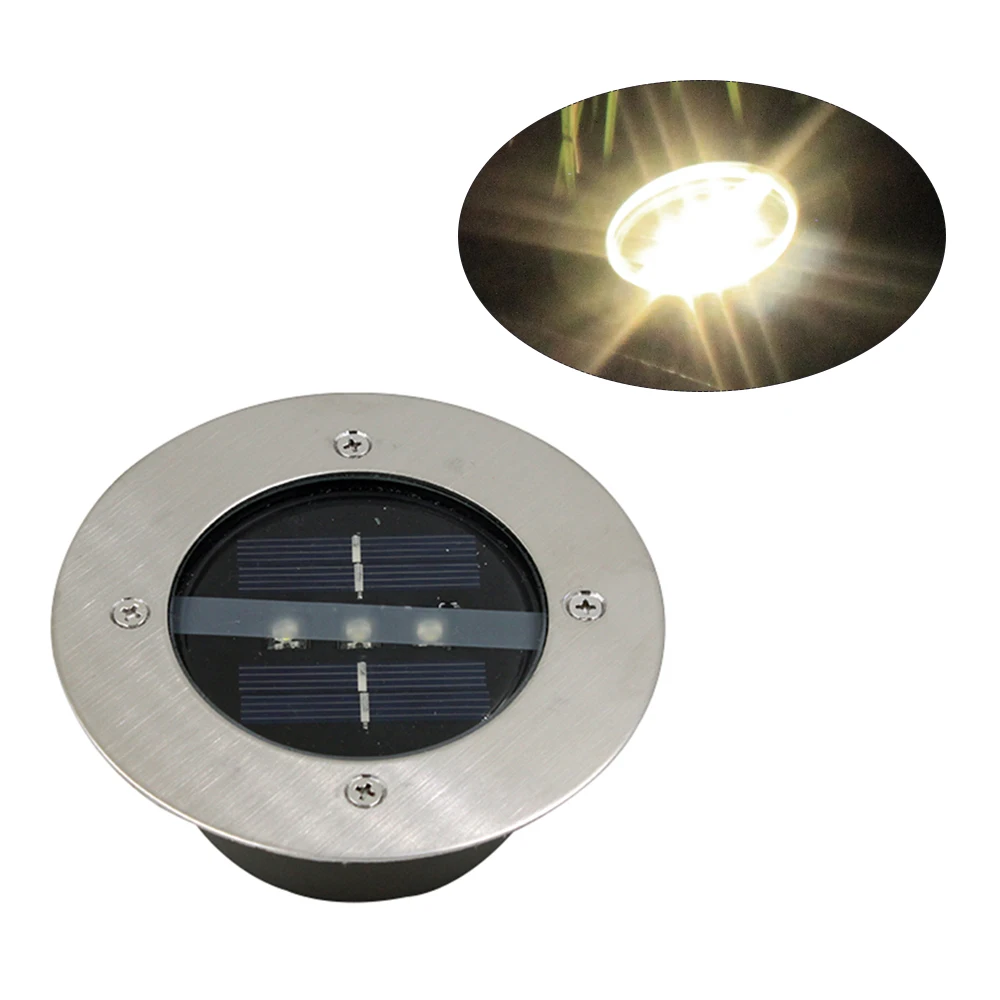 3LED подземный светильник-торшер лампа открытый наземный Сад Квадратный путь похоронен двора точечный пейзаж