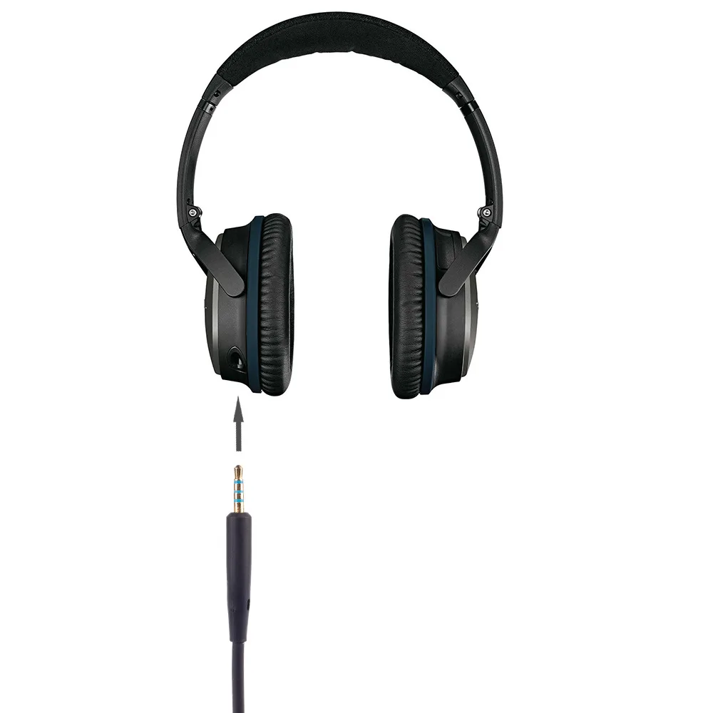 С аудиокабелем из пшеницы от 3 5 мм до 2 подходит для наушников BOSE QC25 аудиокабель