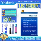 Сменный аккумулятор для SONY Xperia Z5 E6883 LIS1593ERPC E6633 E6653 E6683 E6603, оригинальный литий-полимерный аккумулятор для телефона, 5300 мАч
