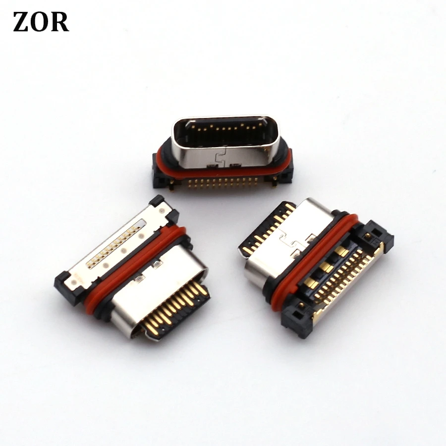 Фото 2 шт., зарядный USB-порт типа C для Sony Xperia XZ2 XZ2P Premium XZ3 X1 X5 X1 II X1II, гибкий кабель, док-разъем №2