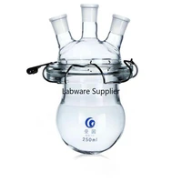 1000ml2000ml round bottom medical grade boro glass 3 neck glass flask reactor flask reactor with three mouths for lab