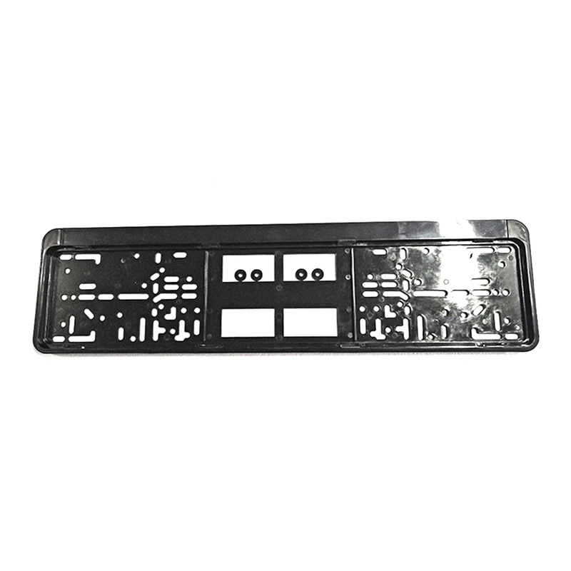 CAR6659BK 1 комплект из нержавеющей стали Европейский немецкий русский 8K автомобильный держатель номерного знака - Цвет: CAR6659BK