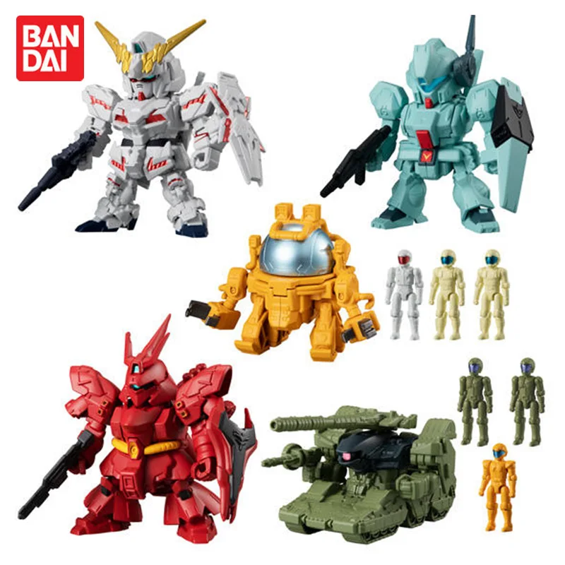 

Bandai Genuine EX CASHAPON Gundam Mini War Figure Model Doll 4 Unicorn SAZABIMSN-04 Decorations Children's Gifts Best Gift