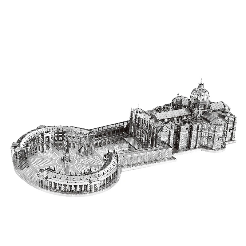Крепостная церковь святого Петра DIY 3D металлические Пазлы ST Peter модельные наборы