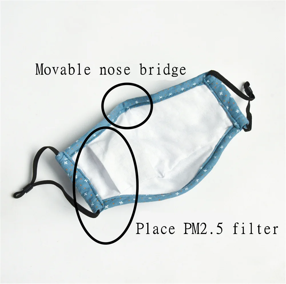 

2 PCS Mask Gift 10PCS Activated Carbon Filter Reusable Unisex Mask Printing Protect Face Mouth Cotton Printing Mask