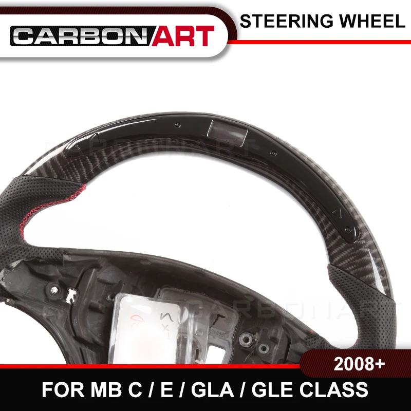 Светодиодный руль для гонок, светодиодный, углеродное волокно для mercedes c class W204 CLA class W117 E class W212 GLE class W166 W292