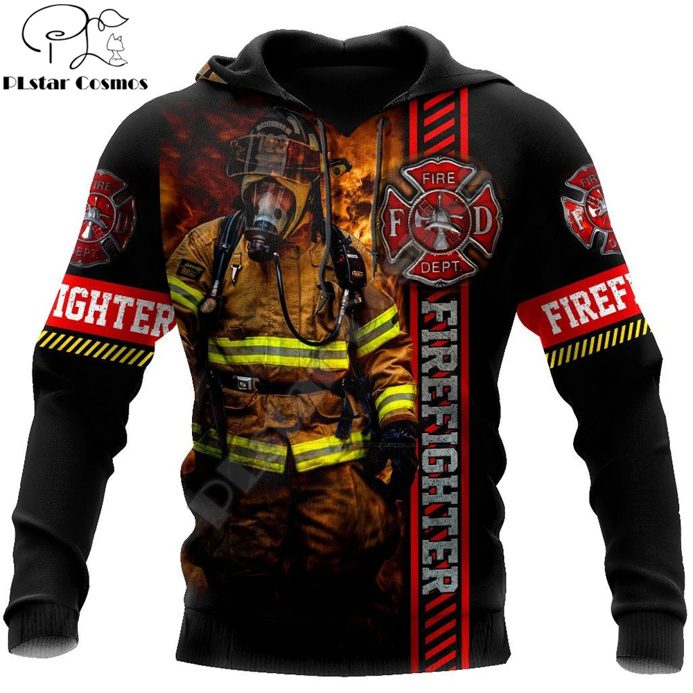 

Firefighter 3d Printed Unisex Hoodie Men's Sweatshirt Pullover Sportswear