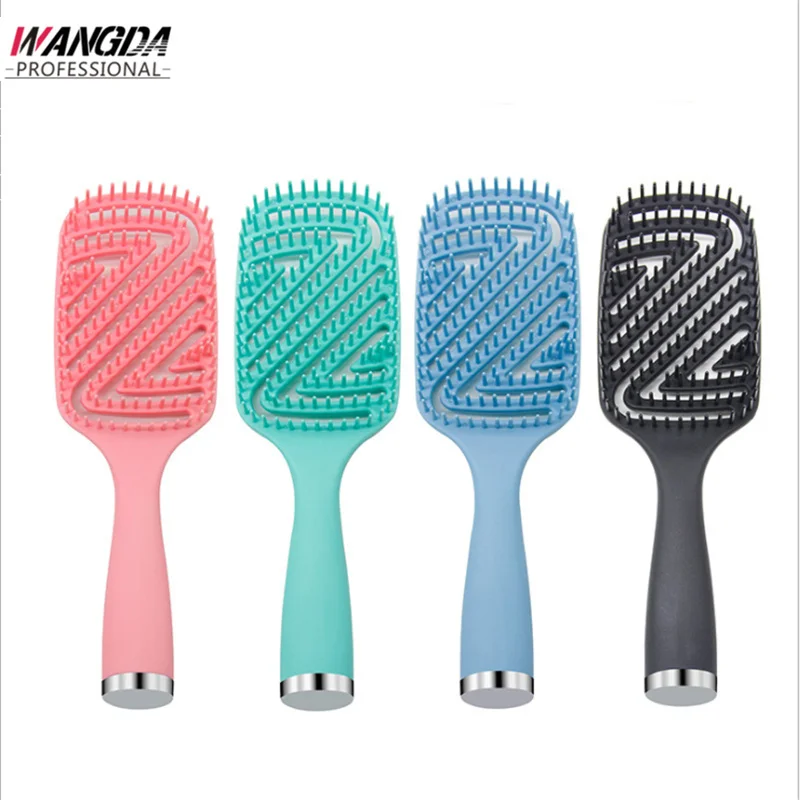 

Новинка 2021, Женская расческа для массажа кожи головы, Антистатическая спутанная расческа, гребень для влажных волос, Массажная щетка для ва...