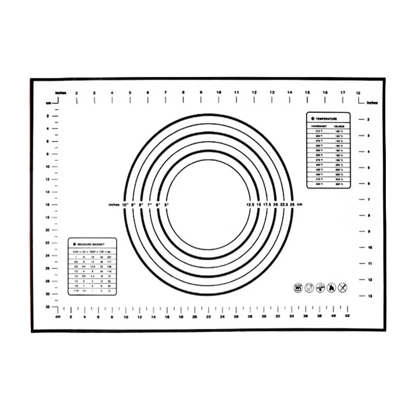 

Kneading Dough Mat Silicone Baking Mat Pizza Dough Maker Pastry Kitchen Cooking Gadgets Bakeware Table Mat Pad Baking Sheet