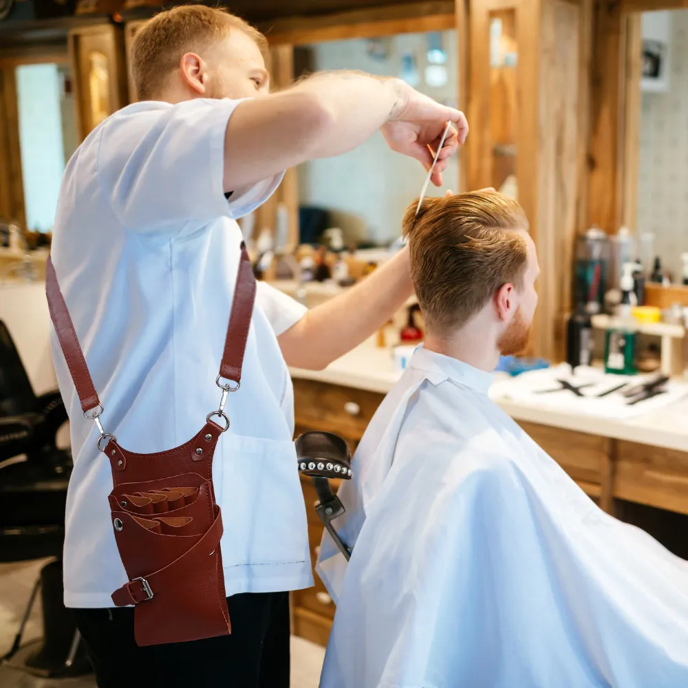 

Hairdressing Pouch Belt Scissors Holder Barber Hair Cutting Tools Holder Bag