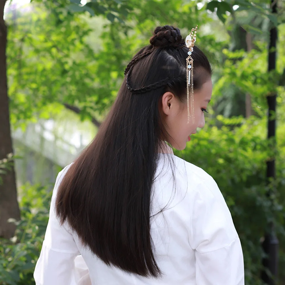 Древний стиль ювелирные изделия Hanfu головной убор классические аксессуары для волос Повседневный китайский элемент Шпилька заколка ювелирные изделия COS