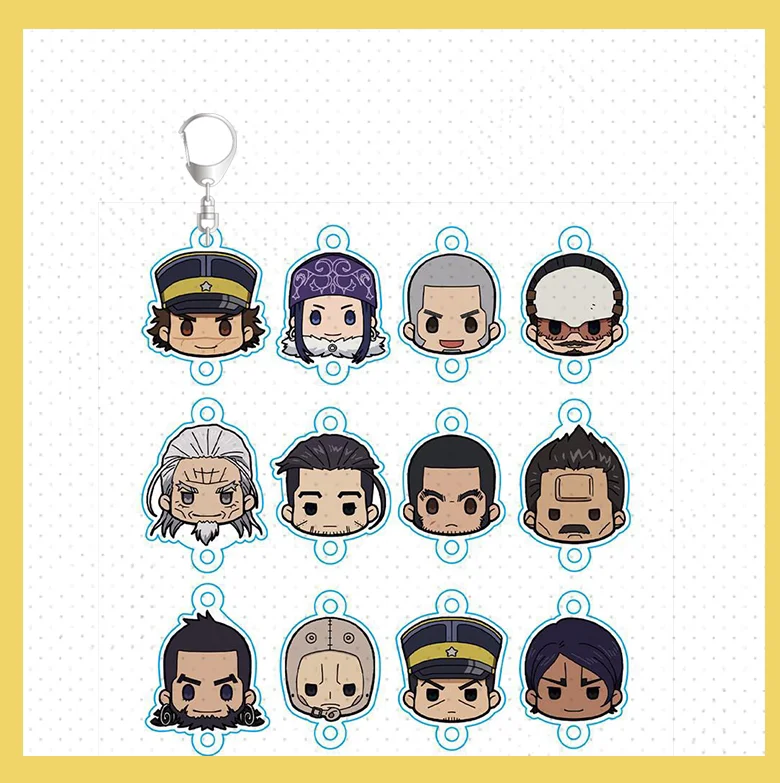 Аниме Золотой камуй сугимото саичи кочубе асуко сумки брелок для ключей Косплей