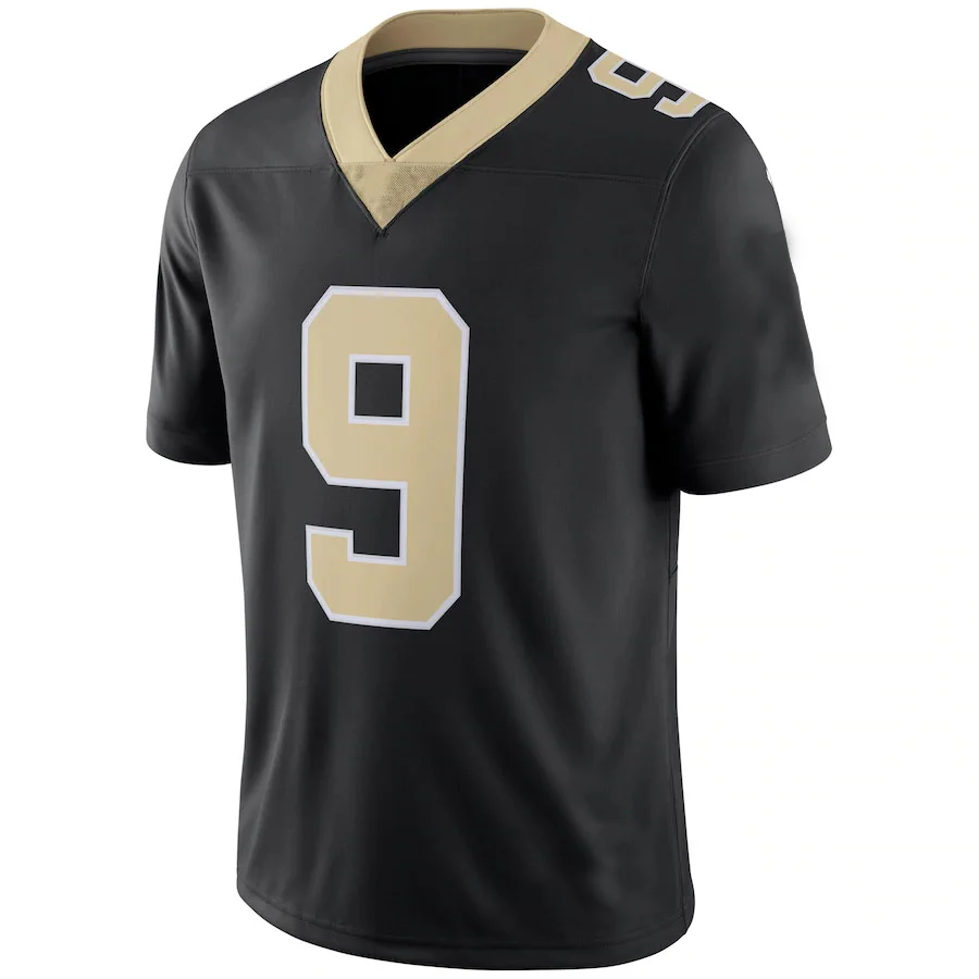 

Custom New Orleans Men 9 Drew Brees Jersey 2 Jameis Winston American Football Jersey Maillot Rugby Team Uniform