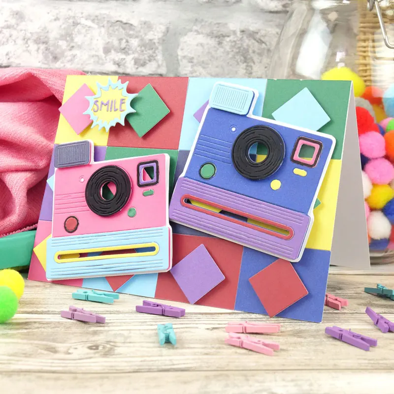 Креативные металлические высечки Polaroid для камеры и пленки изготовления открыток