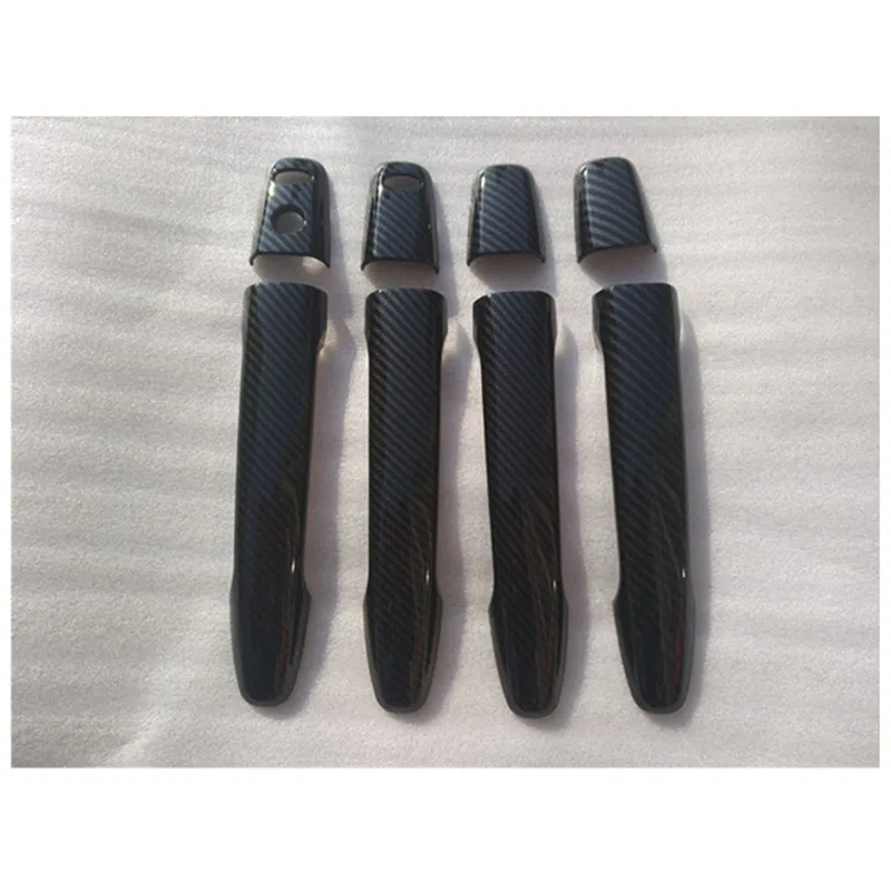 8 шт./комплект автомобильные наклейки из углеродного АБС-пластика на дверную