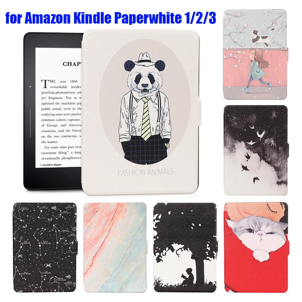 12 видов стилей ультра тонкий искусственная кожа Электронные книги Reader кожного