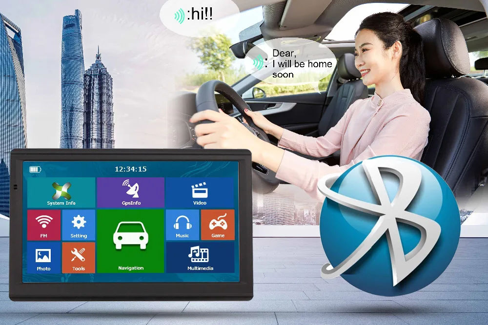 733N Катарина " HD 8G 256MB емкостный автомобильный gps-навигатор FM Bluetooth AVIN последняя Европа карта грузовик gps навигаторы