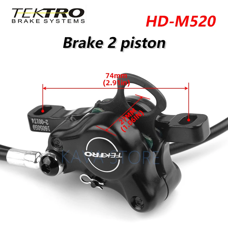 TEKTRO HD M520/350 MTB велосипедный Гидравлический дисковый тормоз 800 мм/1500 мм алюминиевый