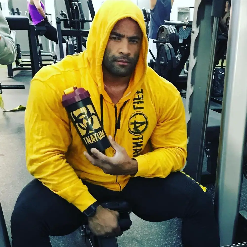 Новинка 2019 мужские толстовки с капюшоном для тренажерного зала фитнеса