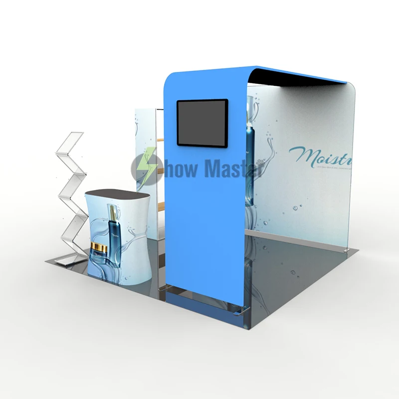 Складная Алюминий ткань выставочный Дисплей Системы ТВ Стенд 10x10 торговой