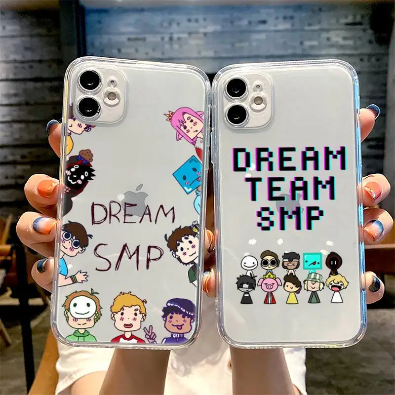 

Dream Smp Phone Case For iphone 13 12 11 8 7 plus mini x xs xr pro max Transparent soft