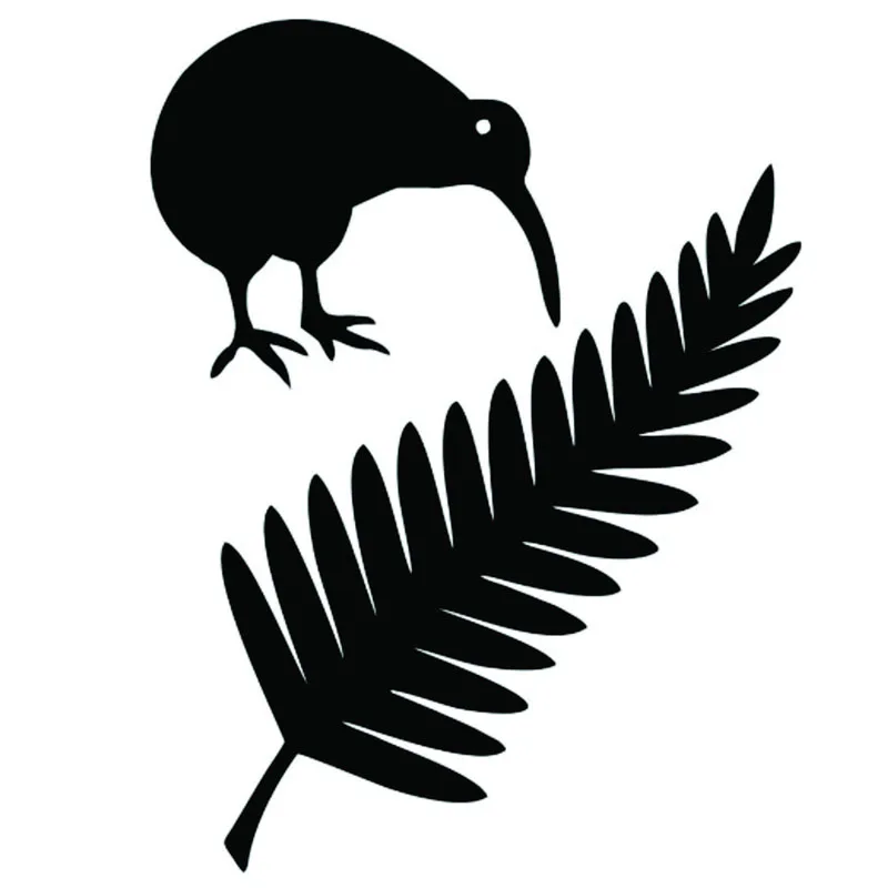 

Fuzhen Boutique Decals Exterior Accessories Creative Car Sticker Kiwi Bird and New Zealand Fern Vinyl Decal Car Styling KK 15cm